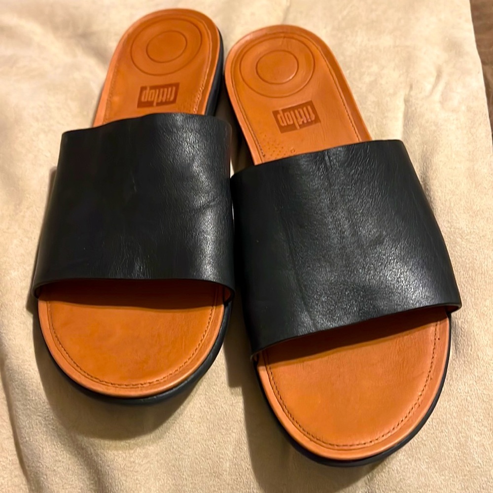 Fitflop Leather Slides